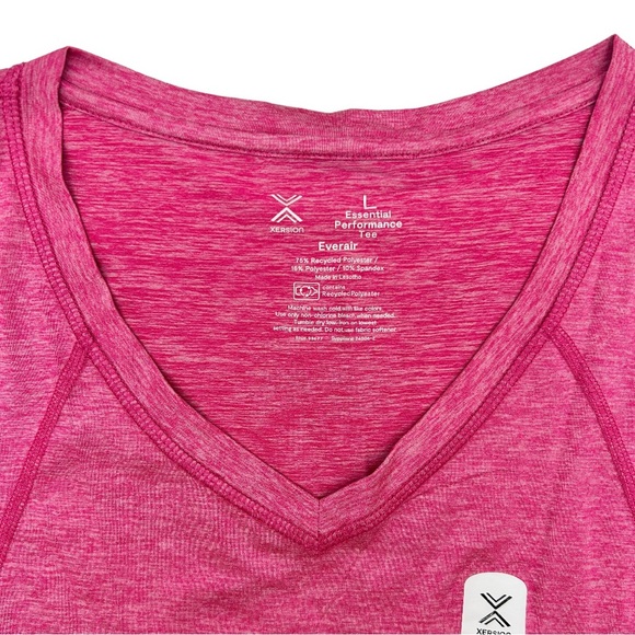 Xersion Women's Pink Active V Neck Short Sleeve T-Shirt Sizes S M L XL XXL - Picture 11 of 16